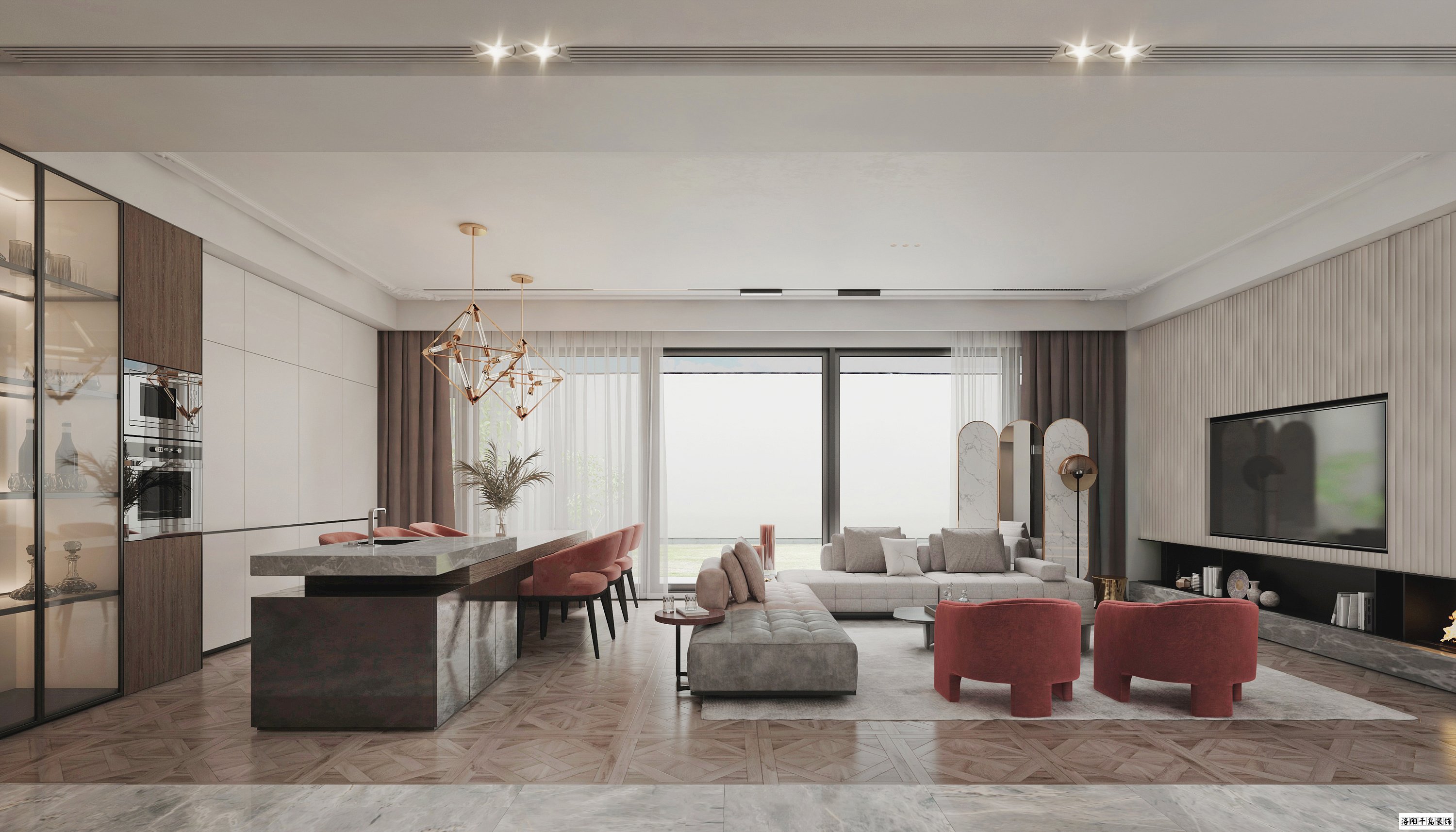 洛陽法式橫廳裝修案例