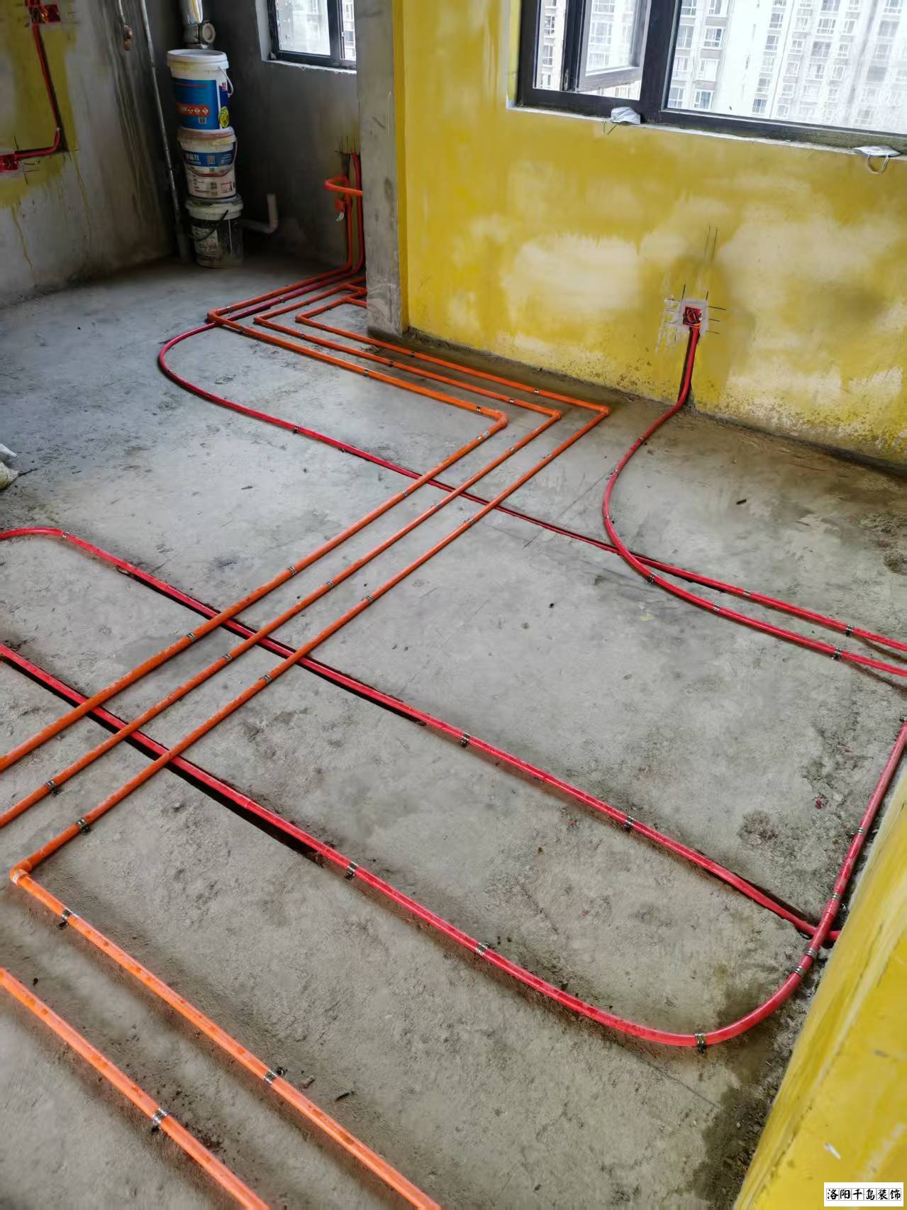洛陽(yáng)千島裝飾水電改造施工現(xiàn)場(chǎng)